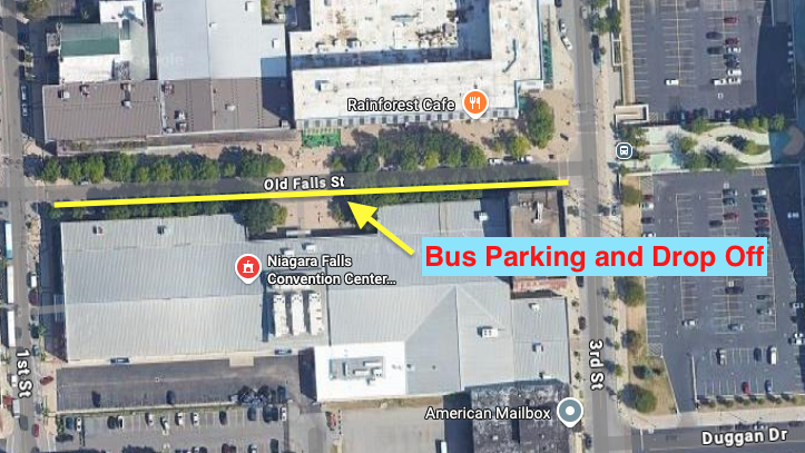 Parking information for Niagara Falls Convention Center