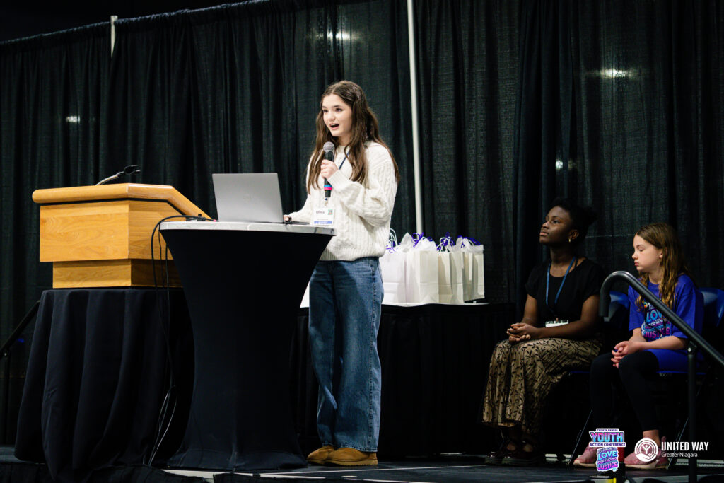 Speaker at the ninth Youth Action Conference